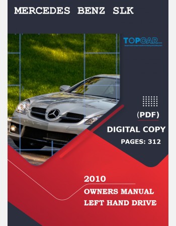 mercedes benz slk 2010 owners manual
